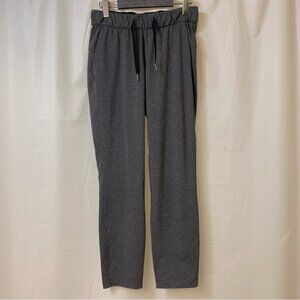 Lululemon On The Fly Pant Heathered Black 28” Size 4